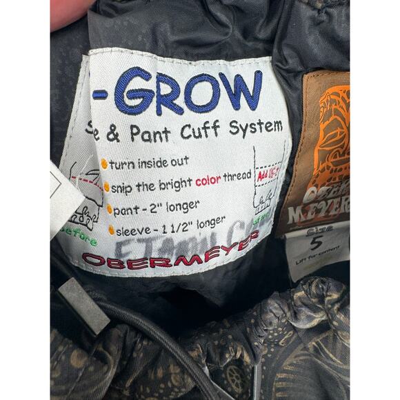 Obermeyer Tribal Cargo Snow Pants Youth Boys 5 Black Brown I-Grow System - Picture 8 of 12